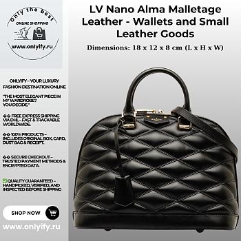 Louis Vuitton Nano Alma – Malletage Leather