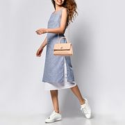 Chanel Coco Handle Small Flap Bag – Caviar Quilted Leather in Light Beige with Gold Hardware - 2