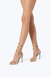Rene Caovilla Bloom Multicolor Crystal Sandal - 2
