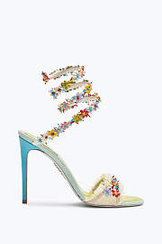 Rene Caovilla Bloom Multicolor Crystal Sandal - 3