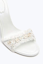 Rene Caovilla Bloom White Crystal Sandal - 2