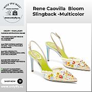 Rene Caovilla Bloom Slingback Pumps – Multicolor Crystal Embellished Heels - 1