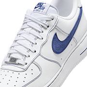 Nike Air Force 1 '07 LV8 Shoes – White/Blue - 2