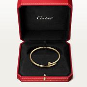 Nail-Inspired Minimalist Bangle – Gold Titanium Finish - 1