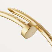Nail-Inspired Minimalist Bangle – Gold Titanium Finish - 4