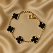Black Alhambra Clover Bracelet – Van Cleef & Arpels Inspired - 1