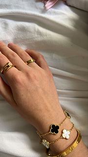 Black Alhambra Clover Bracelet – Van Cleef & Arpels Inspired - 2