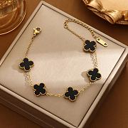 Black Alhambra Clover Bracelet – Van Cleef & Arpels Inspired - 4