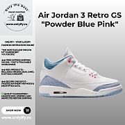 Air Jordan 3 Retro GS “Powder Blue Pink” – Youth Sneakers HQ0783-101 - 1