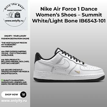 Nike Air Force 1 Dance Women’s Shoes – Summit White/Light Bone IB6543-101