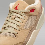Jordan Flight Court “Mushroom / Desert Camo / Fossil / Fire Red” – HF3255-201 - 2