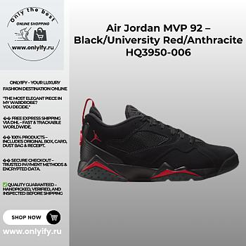 Air Jordan MVP 92 – Black/University Red/Anthracite HQ3950-006