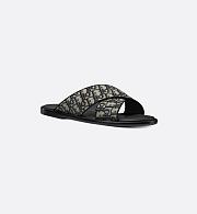 Dior Alias Sandal Beige and Black Dior Oblique Jacquard 3SA126ZSA_H961 - 2