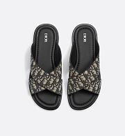 Dior Alias Sandal Beige and Black Dior Oblique Jacquard 3SA126ZSA_H961 - 4