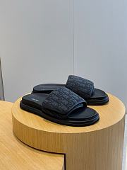 Dior Aqua Sandal Black Dior Oblique Jacquard 3SA167ZSA_H969 - 2