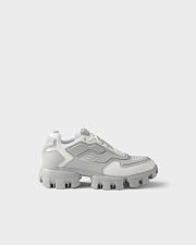 Prada Cloudbust Thunder Technical Fabric Sneakers – White/Grey - 6