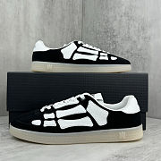 AMIRI Pacific Bones Sneakers – Black Suede with Bone Appliqué - 3