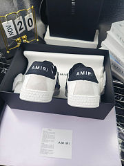 Amiri Pacific Bones Sneakers – White/Black Suede - 6