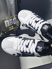 Amiri Pacific Bones Sneakers – White/Black Suede - 5
