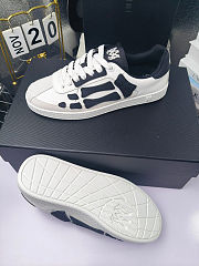 Amiri Pacific Bones Sneakers – White/Black Suede - 3