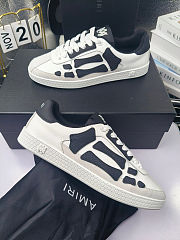 Amiri Pacific Bones Sneakers – White/Black Suede - 2