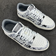 Amiri Skel Top Low Sneakers – Grey Tie Dye - 3