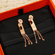 Hermès Kelly Gavroche Earrings in Rose Gold - 3