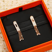 Hermès Kelly Gavroche Earrings in Rose Gold - 2