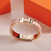 Hermès Clic H Bracelet – Enamel & Gold-Plated Palladium Hardware - 1