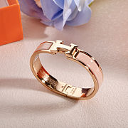 Hermès Clic H Bracelet – Enamel & Gold-Plated Palladium Hardware - 4
