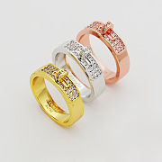 Hermès-Inspired Kelly Buckle Ring – Gold, Silver & Rose Gold with Crystals - 6