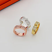 Hermès-Inspired Kelly Buckle Ring – Gold, Silver & Rose Gold with Crystals - 4