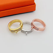 Hermès-Inspired Kelly Buckle Ring – Gold, Silver & Rose Gold with Crystals - 3