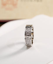 Cartier-Inspired Love Ring with Full Pavé Crystals – Rose Gold & Silver - 5