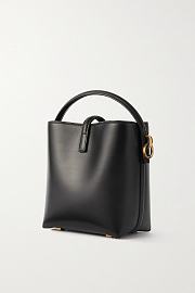Saint Laurent Le Bucket Bag in Smooth Leather – Black & Gold - 6