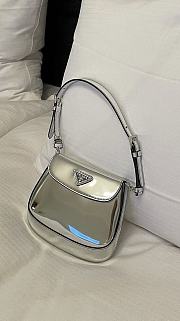 Prada Cleo Shoulder Bag in Mirror Metallic Silver - 5