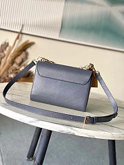 Louis Vuitton Twist MM Bag – Navy Epi Leather with Gold Chain - 4