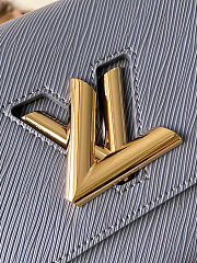Louis Vuitton Twist MM Bag – Navy Epi Leather with Gold Chain - 2