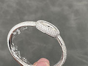 Cartier Baignoire Diamond-Pavé Bangle Watch – White Dial - 6