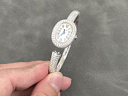 Cartier Baignoire Diamond-Pavé Bangle Watch – White Dial - 2