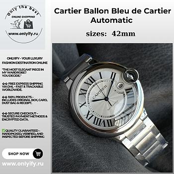 Cartier Ballon Bleu de Cartier Automatic – Silver Dial, Stainless Steel