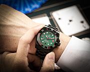 Rolex Submariner Custom “Poker Edition” – Black PVD, Green Dial, Playing Card Markers - 3