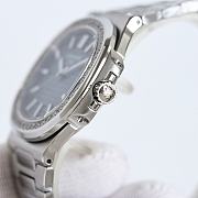 Patek Philippe Nautilus Diamond Bezel Stainless Steel Watch – Blue Textured Dial - 5
