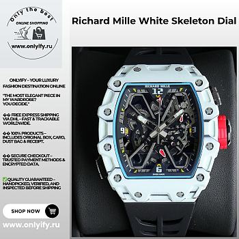Richard Mille White Skeleton Dial – Limited Edition Sports Watch
