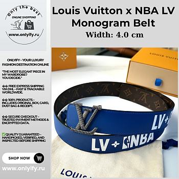 Louis Vuitton x NBA LV Monogram Belt – Limited Edition
