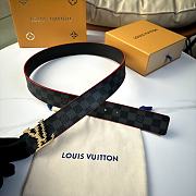 Louis Vuitton Damier Graphite Belt with Pixel LV Buckle - 6