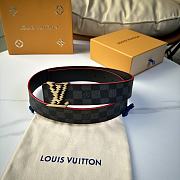 Louis Vuitton Damier Graphite Belt with Pixel LV Buckle - 4