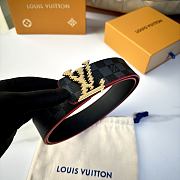 Louis Vuitton Damier Graphite Belt with Pixel LV Buckle - 3