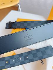 Louis Vuitton Damier Graphite Belt – Matte Black LV Buckle - 6