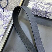 Dior Grained Leather Belt with Monogram-Engraved CD Buckle - 4